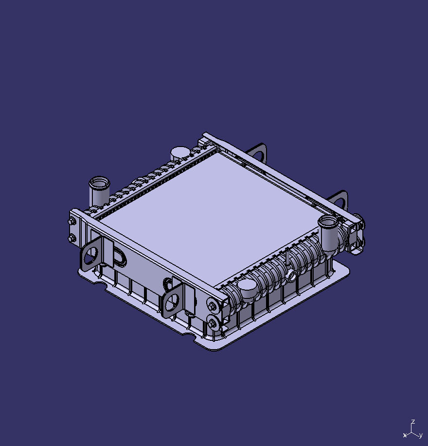 Motor radiator, aluminum tube belt, blowing air