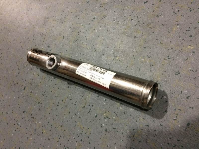 Straight steel pipe, Φ45, L=315 with joints