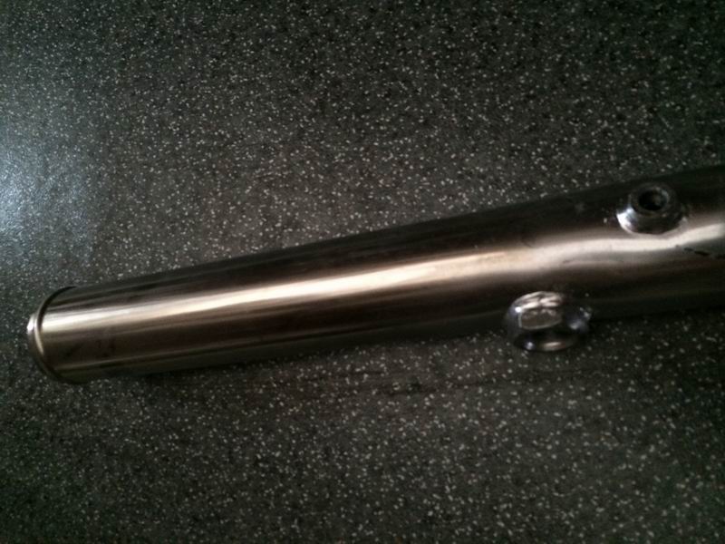 Straight steel pipe, Φ60, L=816 with joints-2