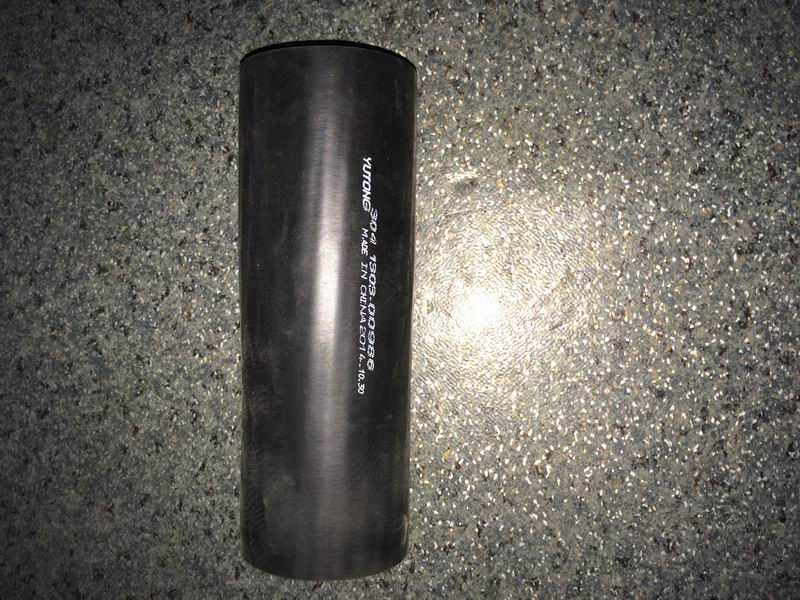 Molded straight hose, Φ60-Φ63, L=200, black rubber