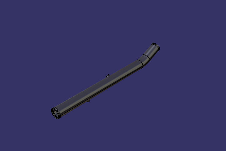 Special-shaped steel pipe, 153°, Φ60, 139/666, connector_Φ30