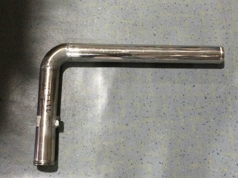 Right angle steel pipe, Φ60, 360/560, with joints