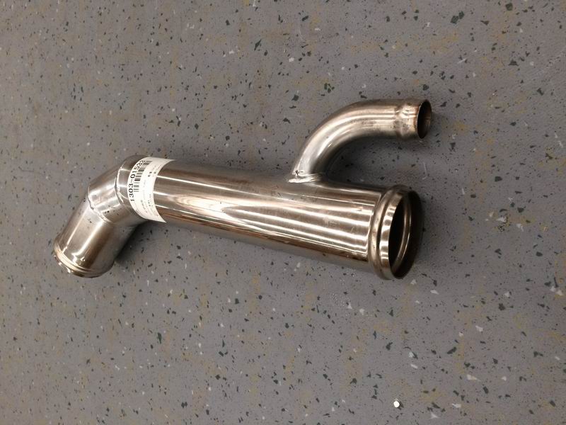 Special-shaped steel pipe (130°, Φ55, 100/260) with joints