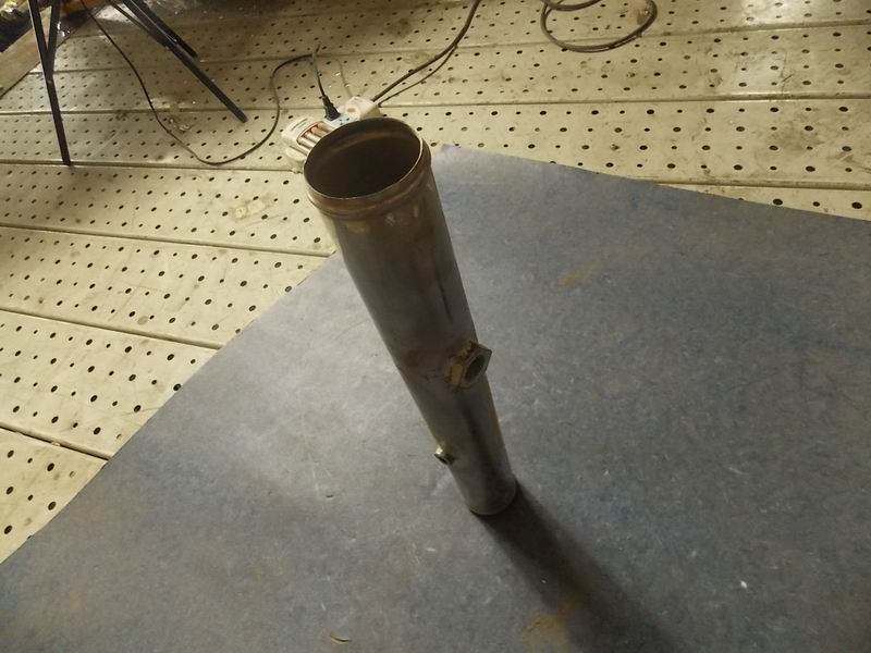 Прямая стальная труба, Φ 60 , Л= 470 с суставами-2