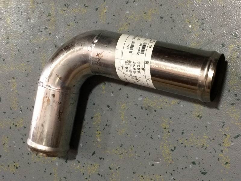 Right angle steel pipe, Φ50, 130/180, without joints