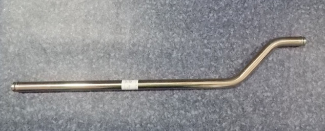 Z-type metal pipe, steel, Φ25, L=720/H=100