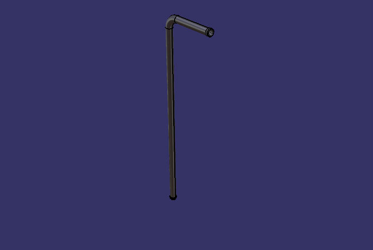 Металлическая труба прямоугольная, сталь, Φ 25 , 790 / 180 /без стыков