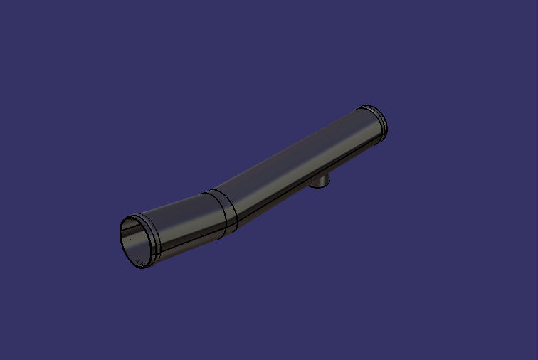 Special-shaped steel pipe (170°, Φ50, 100/260) with joints