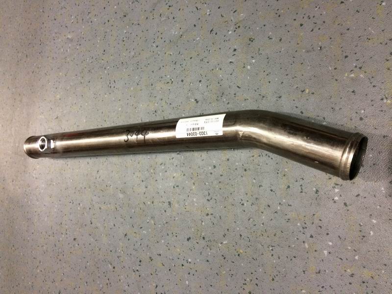 Special-shaped steel pipe (160°, Φ50, 120/575) with joints