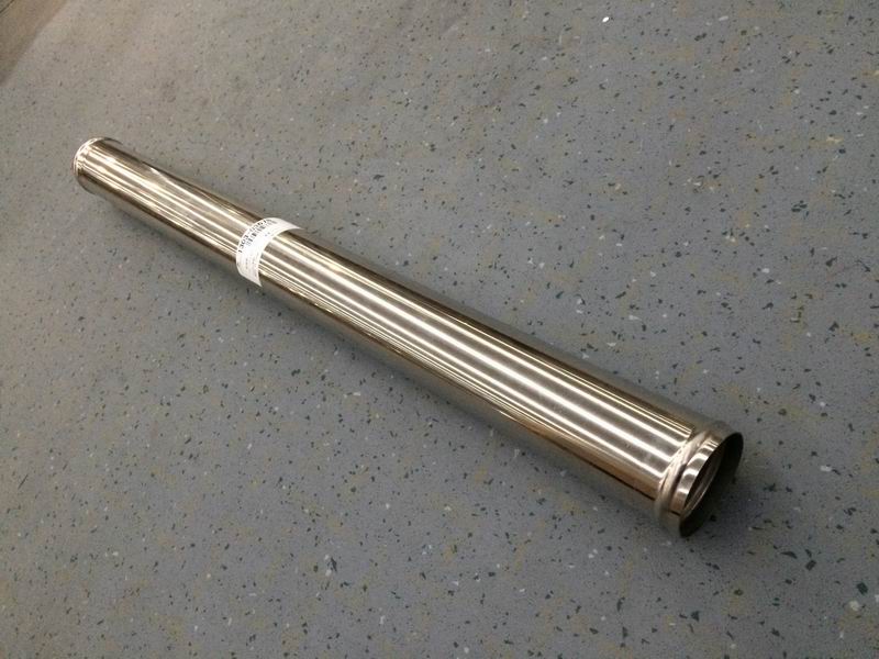 Straight metal pipe, steel, Φ60, L=720 without joints