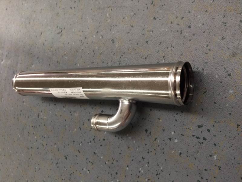 Straight steel pipe, Φ50, L=350 with joints-2