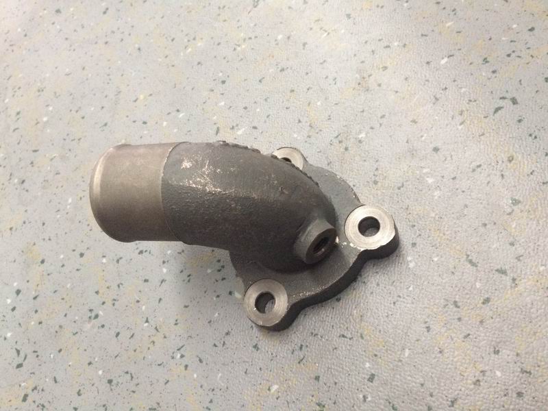 Hydraulic retarder water intake pipe; with flange-1