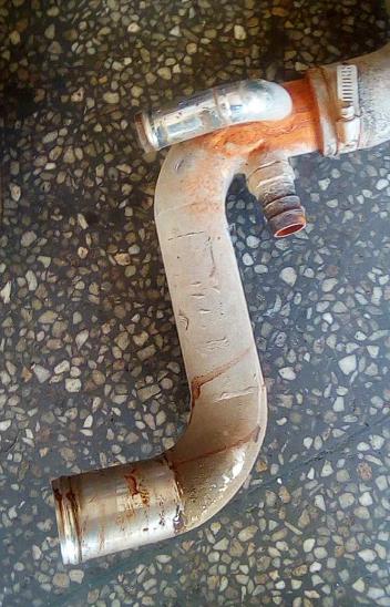 Z-shaped steel pipe (Φ50, L=145, H=238)