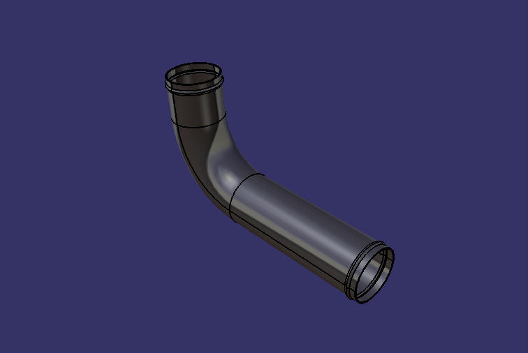 Special-shaped steel pipe (95°, Φ45, 92/183)