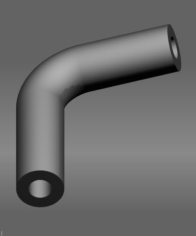 Right angle hose, Φ7.5, 45/55, EPDM rubber-1