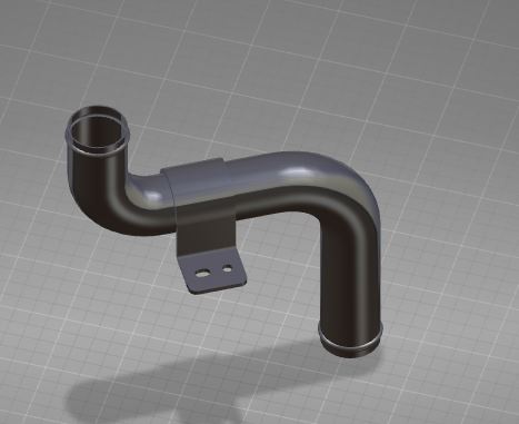 Z-shaped steel pipe, height difference of 164, with support-1