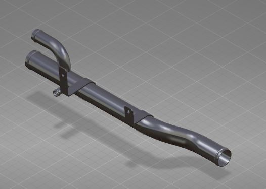 Z-shaped steel pipe, height difference of 78, with bracket, with joint