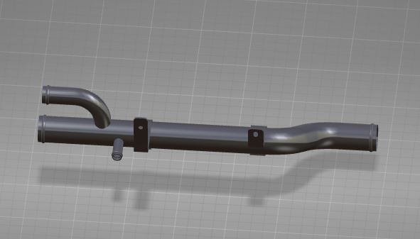 Z-shaped steel pipe, height difference of 78, with bracket, with joint-1