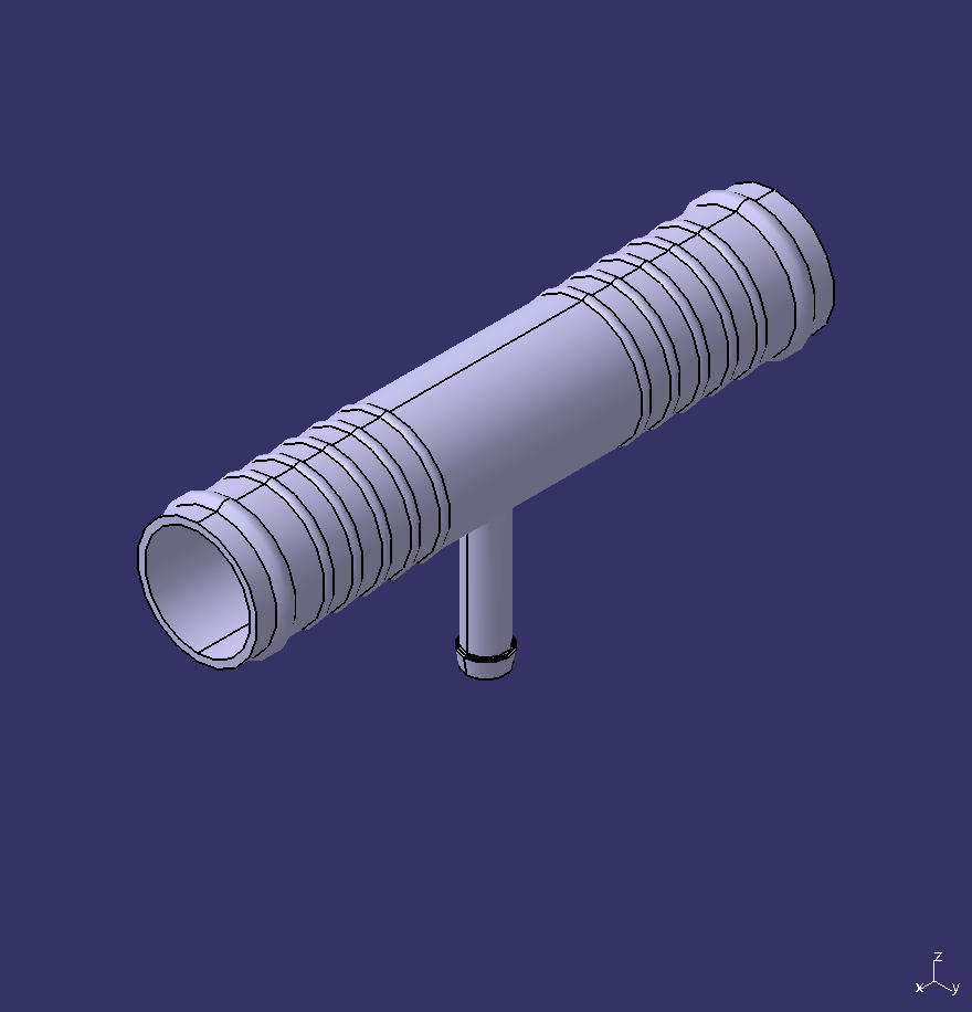 Other materials of cooling system, tee Φ25-Φ8-Φ25