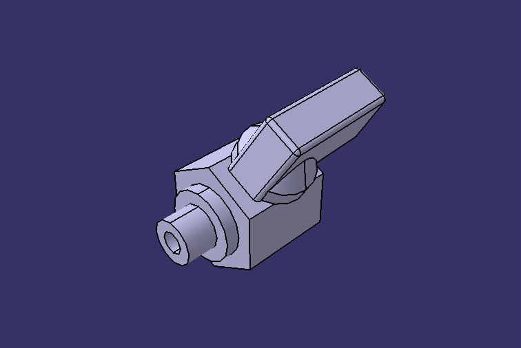 Water discharge valve (with handle)