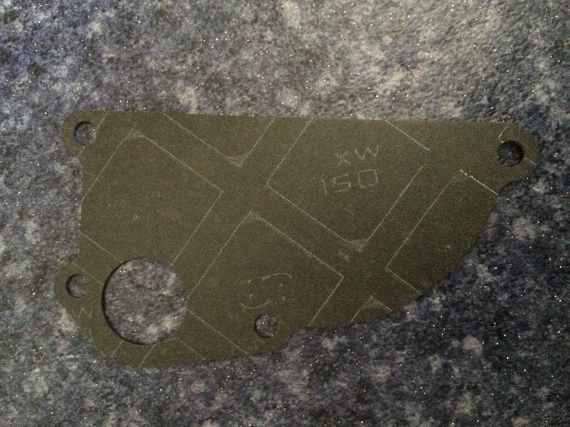 Water pump gasket; can be replaced by 1307-00545-1