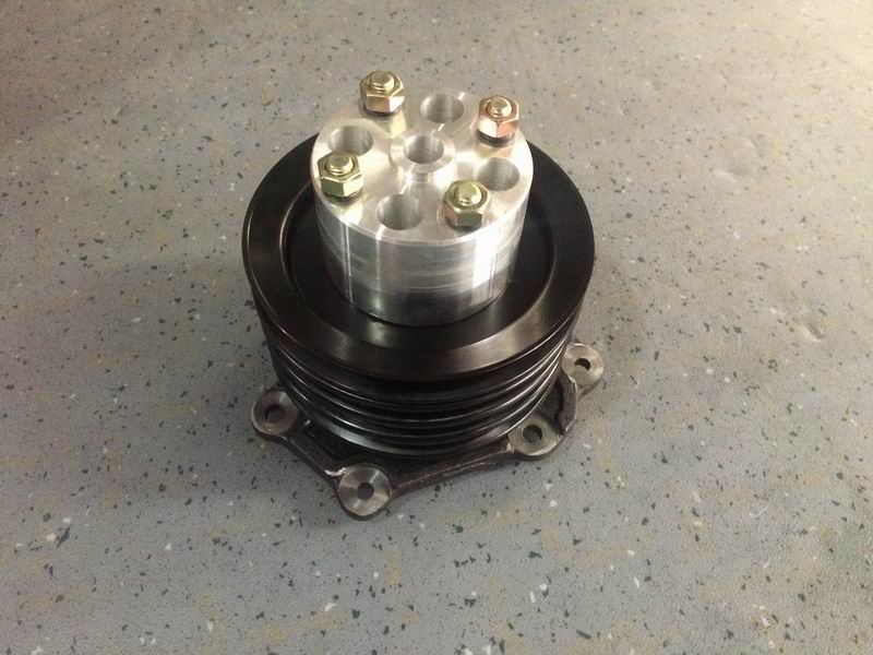 Water pump; with four-slot wheel