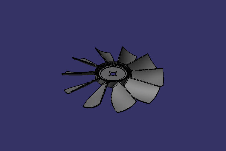 Fan, φ700, φ64, no heat management
