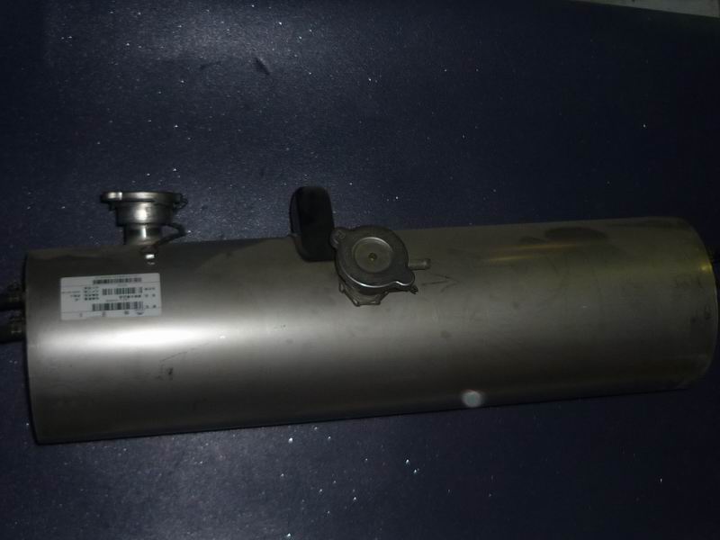 Expansion tank assembly (circle, 13L, right side fill, right side drain