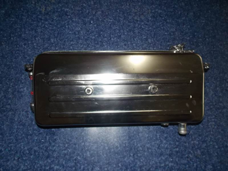 Expansion tank assembly (13.5 square, plus on the front, lower on the left)