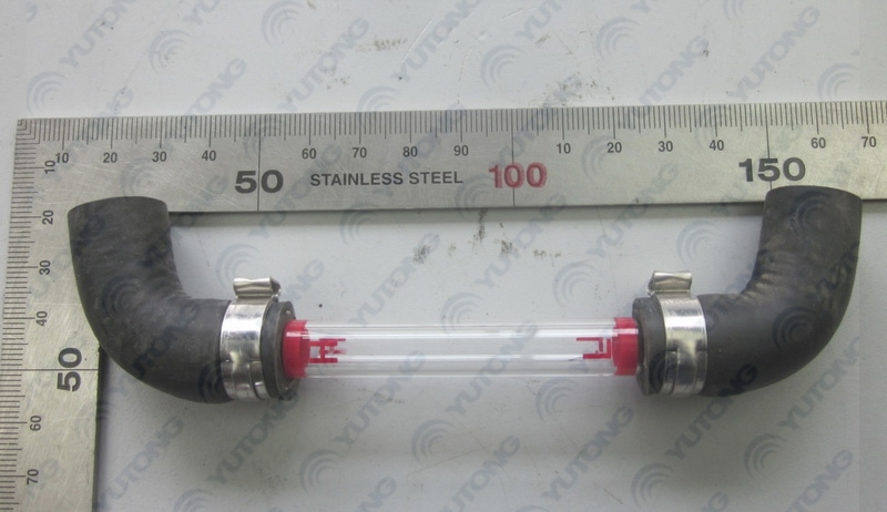 Expansion water tank vision mirror tube; L=125MM contains both hoses and clamps-1