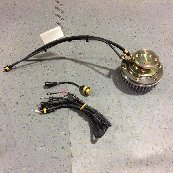 Fan electromagnetic clutch, front, two-speed