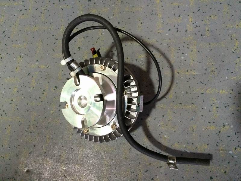Fan electromagnetic clutch, front, two-speed
