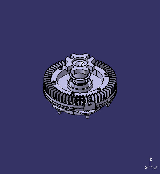 Электромагнитная муфта вентилятора переднего двухскоростного