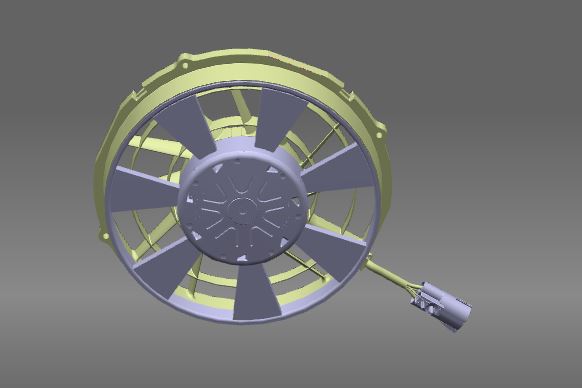 Electric fan, φ305, brushless, suction, 315W-1