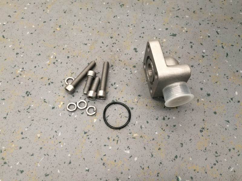 Hydraulic square flange right angle joint-1