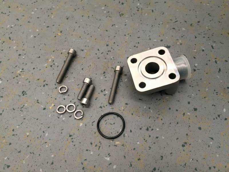 Hydraulic square flange right angle joint-2