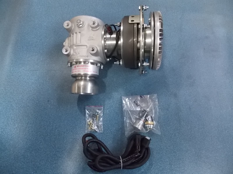 Angle transmission mechanism assembly with 3-speed electromagnetic clutch-5
