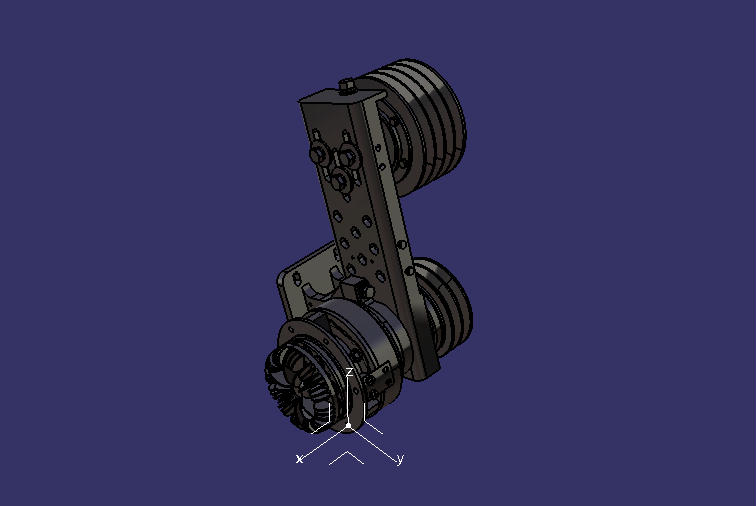Cooling transmission mechanism (with electromagnetic, whole, left and right, 2B+2B)