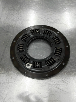 Transmission locking friction plate