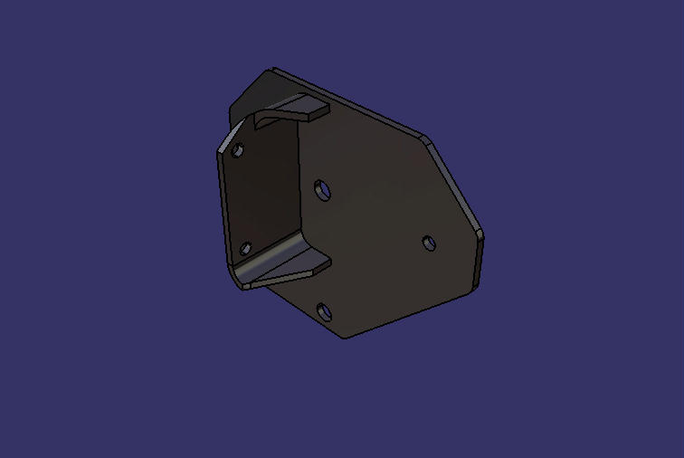 Кронштейн крепления дополнительного насоса сцепления (DC с большими зубьями) 6J75T )