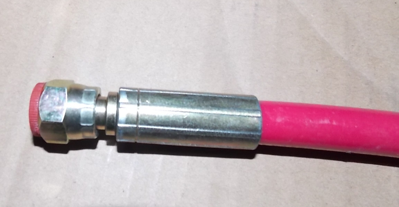 Polyurethane reinforced hose, clutch L=400mm, M14*1.5, direct