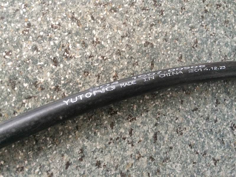 Brake fluid low pressure hose, 1200mm, Φ9mm