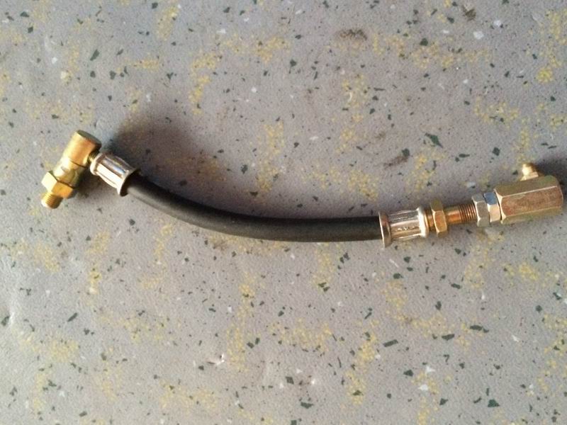 Separating bearing lubrication hose