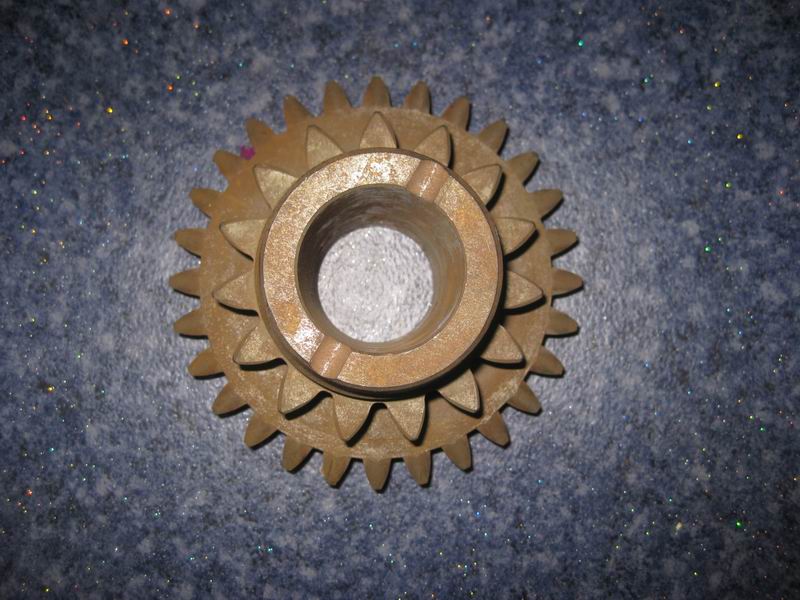 Reverse gear often meshed gear