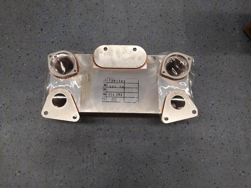 Transmission heat exchanger; can be replaced by 1701-10849-1