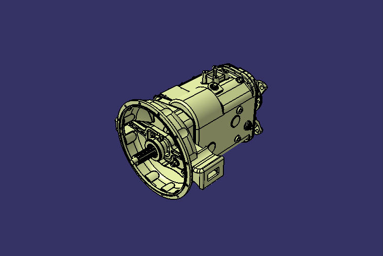 Transmission assembly, 6DS80TC+DX1100, SAE2, EQ153
