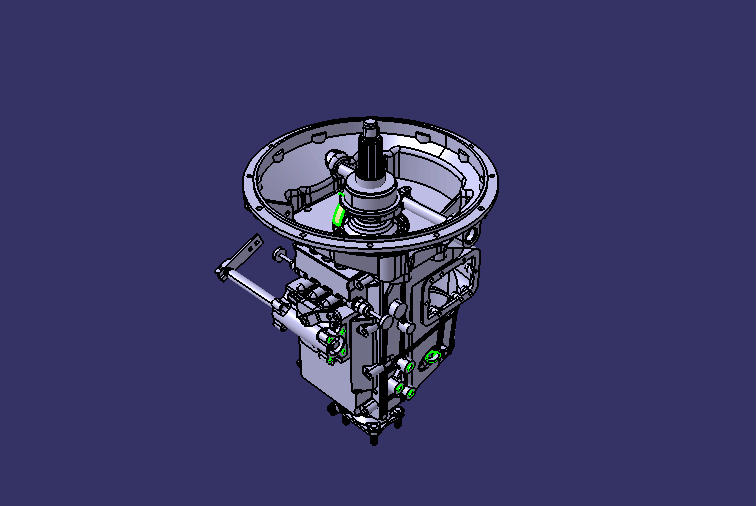 Transmission assembly, DF5S420, 5.61-0.77, SAE3, EQ140