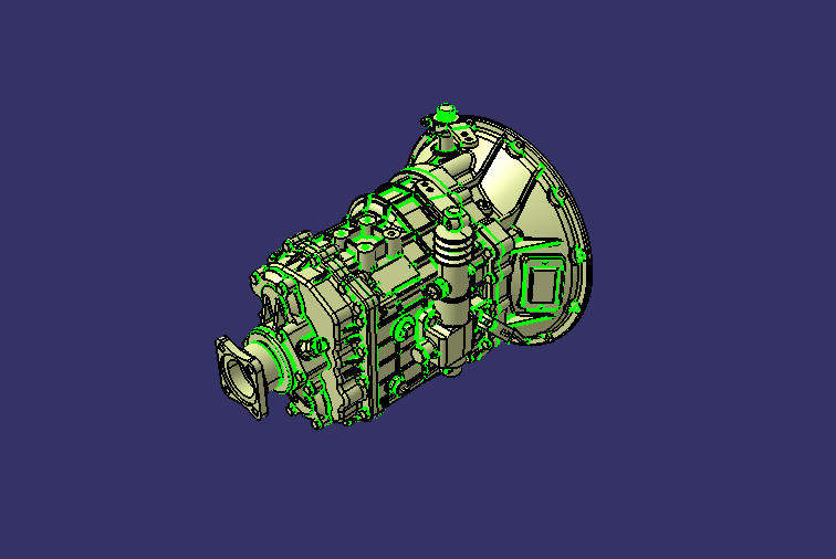 Transmission assembly, 6DS50T, 6.67-0.78, SAE2, EQ140