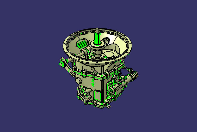 Transmission assembly, 5DS50T, 5.57-0.75, SAE2, EQ140