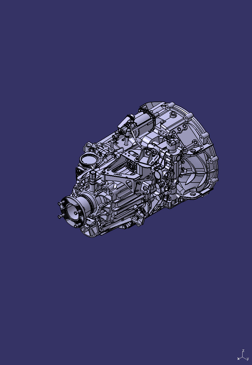 Transmission assembly, 6S1610BO, 6.44-0.81, no sluggish, right rudder